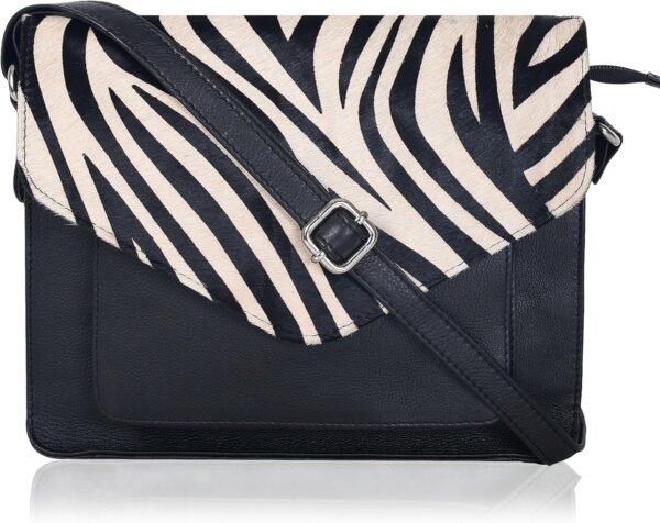 91-tJT4l38L._AC_SL1500.jpg Leather Flapover Crossbody Handbag Purse for Women with Adjustable Strap & Overflap Snap Closure Tote/Bag