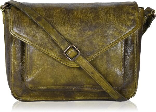 91BmCP9yqYS._AC_SL1500.jpg Leather Flapover Crossbody Handbag Purse for Women with Adjustable Strap & Overflap Snap Closure Tote/Bag