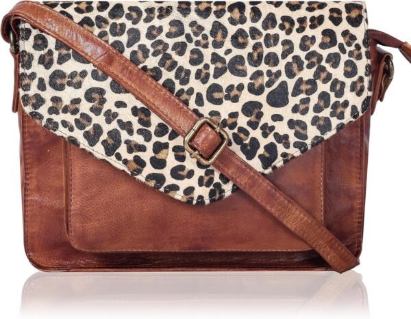 91d4TOhx-lL._AC_SL1500.jpg Leather Flapover Crossbody Handbag Purse for Women with Adjustable Strap & Overflap Snap Closure Tote/Bag