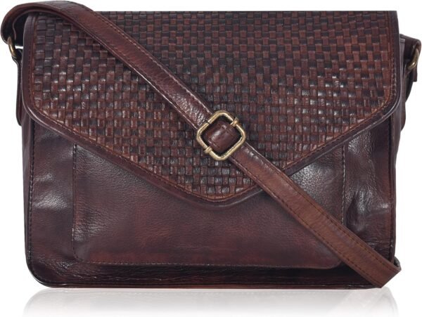 91lzHwQftyL._AC_SL1500.jpg Leather Flapover Crossbody Handbag Purse for Women with Adjustable Strap & Overflap Snap Closure Tote/Bag